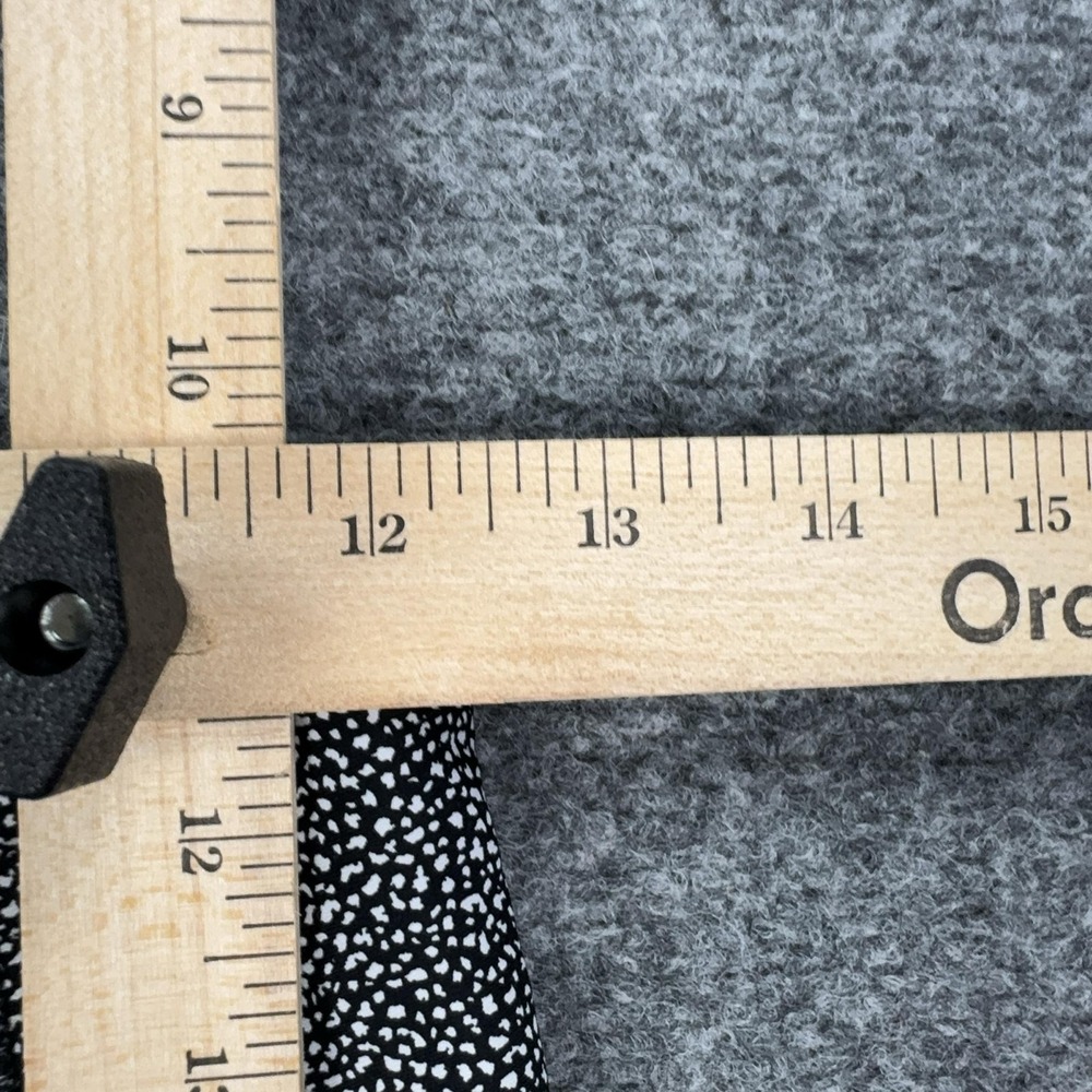 Lululemon Pants Womens 6 Black White Spotted Ankle Leggings Pockets Yoga Gym - Picture 8 of 15